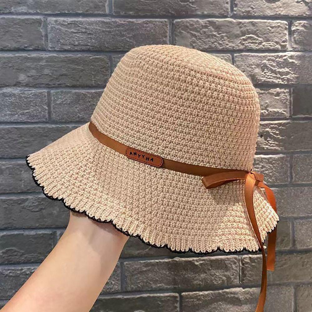 Breathable Bucket Hat Foldable Sun Hat Spring Summer Beach Cap Women Girls