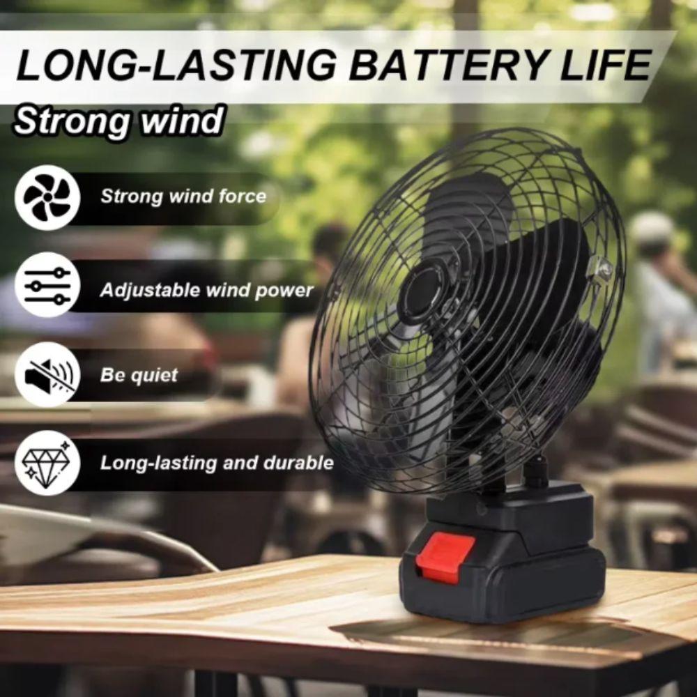 Rechargeable Rechargeable Fan Metal Construction High Power Fan Desktop Portable Fan Travel