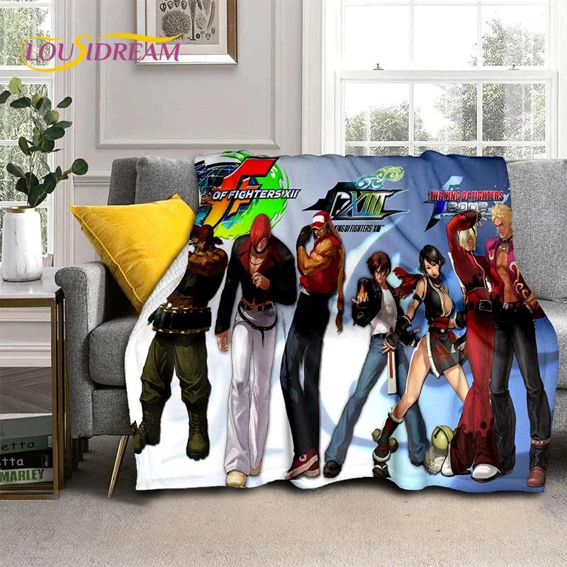 Одеяло King of Fighters в стиле ретро-игр, мягкое одеяло для дома, спальни, кровати, дивана, пикника, путешествия, офиса, одеяло, детское одеяло