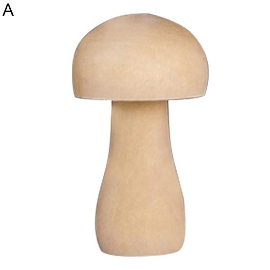 Wooden Mushroom DIY Mushroom Ornament Unfinished Mini Kids Toy for Home