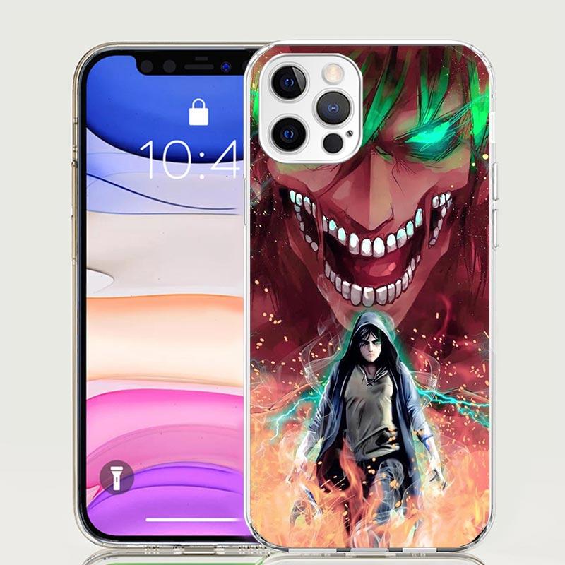 Чехол для телефона «Атака Титанов» (Раскат) Для iPhone 17 Air 16 15 Plus 11 14 Pro Max 13 Mini 12 7 8 + SE Художественный узор Индивидуальная обложка 17