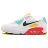 New Nike Air Max 90 White Black Pink Foam Bright Crimson Women's FZ3622-100