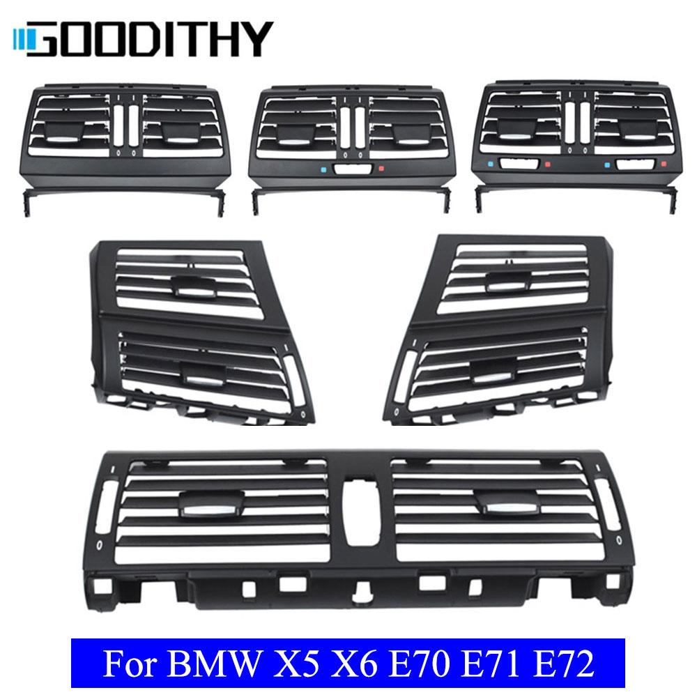 Interior Dash Front Center Left Right Air Conditioner Panel Rear AC Vent Grille Outlet Cover For BMW X5 X6 E70 E71 E72