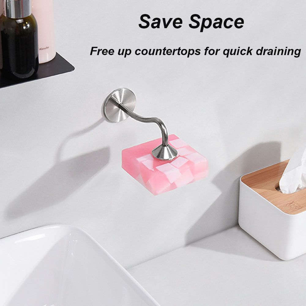 Подставка для мыла из нержавеющей стали, магнитная мыльница для ванной, магнитный держатель для мыла, мыльница с дренажом