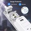 Розетка переменного тока с вилкой США, удлинитель с несколькими ответвлениями, 5-футовый удлинитель, электрическая розетка, умный дом, офис, сетевой фильтр