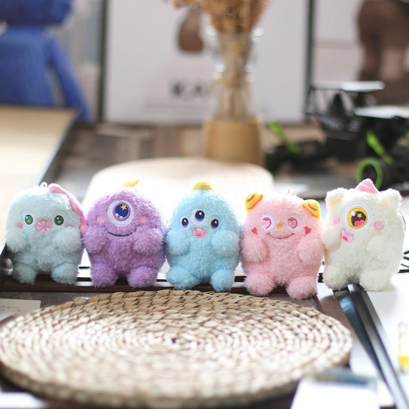 Очаровательный брелок-плюш «Маленький монстрик», восхитительный мультяшный стиль, мягкий и приятный на ощупь, с большими глазами