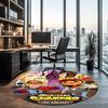 Subway Surfers Printed Round Rug Carpet Chair Rug Area Rug Entryway Doormats,for Office Chair Living Room Bedroom Kitchen Room.