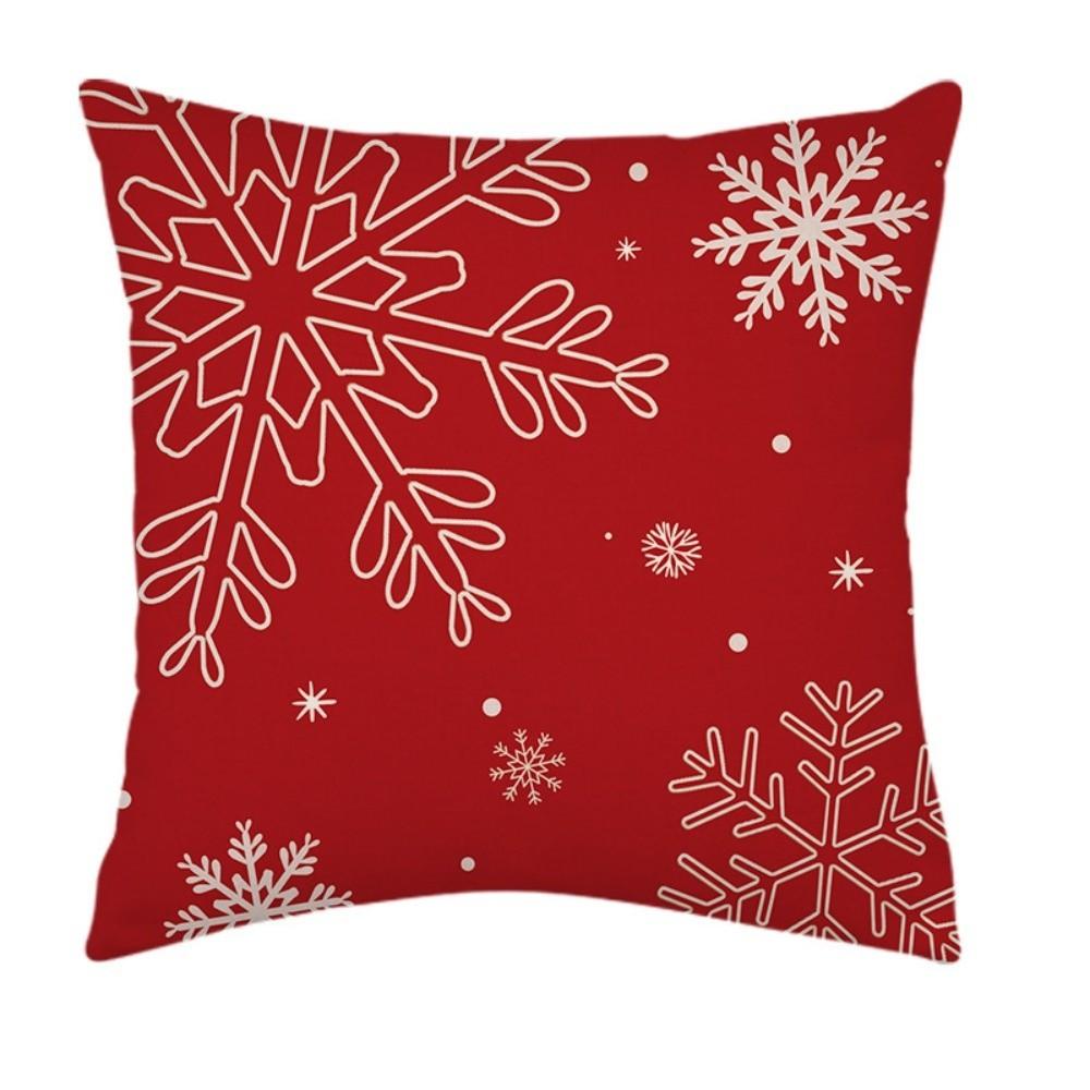 Soft Throw Cushion Case Santa Claus Xmas Tree Pillowslip Christmas Pillow Cover Winter Decor