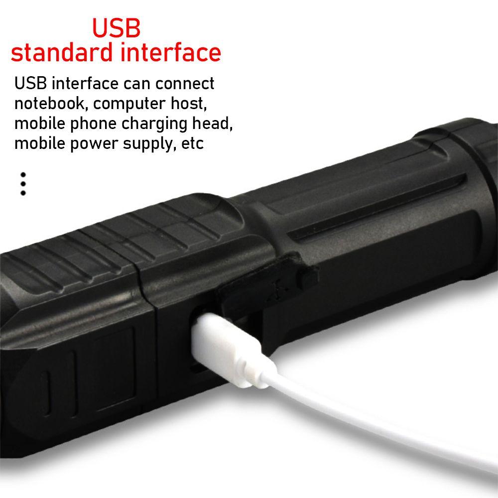 1Pcs Battery Power Small Flashlight Bright Led Flashlight Zoom Xenon Forces Torch New Flash Light