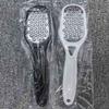 [Professional Foot Care Tool] Stainless Steel Foot File 2pcs Professional Trimmer, Durable & Sturdy with Safety Splash Guard for Home SPA Nail Care