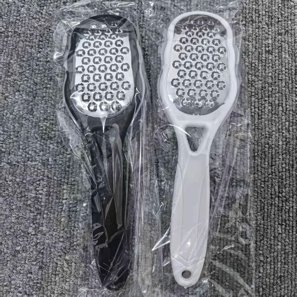 [Professional Foot Care Tool] Stainless Steel Foot File 2pcs Professional Trimmer, Durable & Sturdy with Safety Splash Guard for Home SPA Nail Care