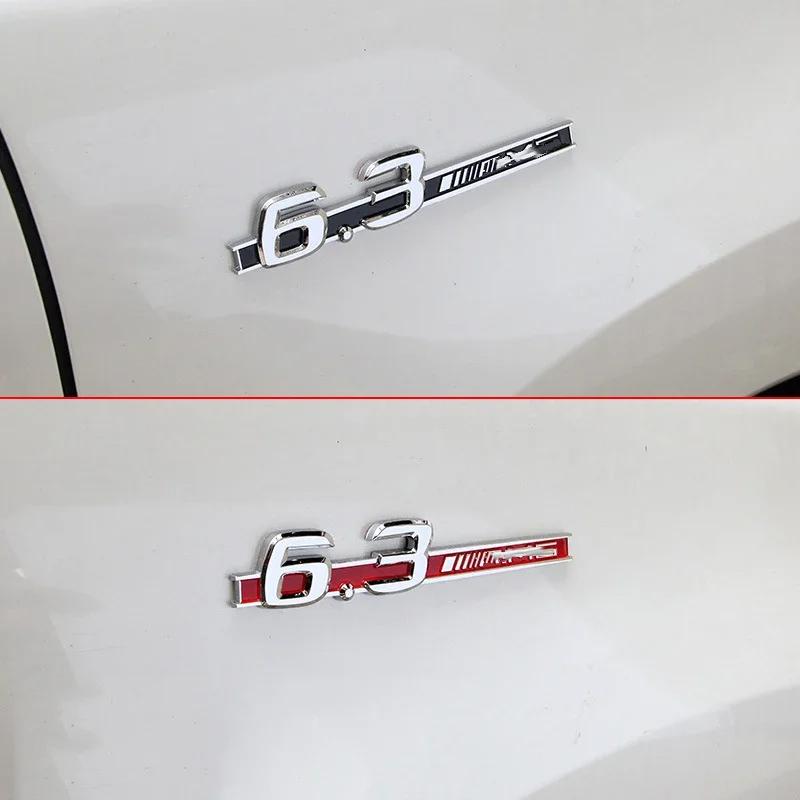 3d ABS Chrome Black Logo 3.2 5.5 6.5 6.3 A/m-g Emblem Sticker Car Fender Side Badge Accessories