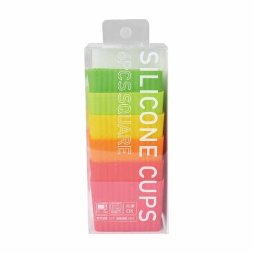 Ippinsha Silicone Cups, Set of 6, Microwave and Dishwasher Safe, Sugar Land, 34752-6