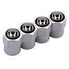 4Pcs Car Wheel Tire Valve Caps Metal Stem Cover Auto Accessories For Honda Civic City Accord Odyssey Fit Spirior Freed CRV Jazz