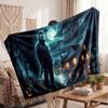 Warm Flannel BlanketHalloween Michael Myers Soft Cozy Throw Blanket for Bedroom Couch