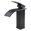 Bathroom Basin Faucet Waterfall Deck Mounted Cold and Hot Water Mixer Tap