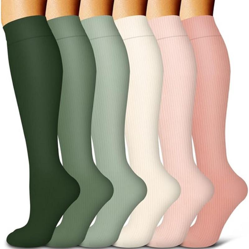 Calf Socks Women's Summer High Elastic Stockings Compression Socks Shaping Leg Socks European and American Sports Pressure Socks
