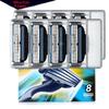 8pcs/lot High Quality 3 Layers Razor Blades,Compatible for Gillettee Mache 3 Machine