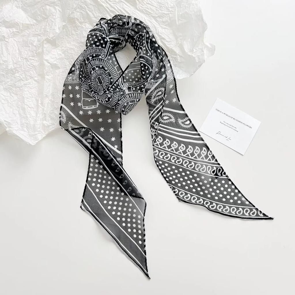 100% Nature Silk Scarf Fashion Women Scarves Shawl Hijab Bandana Kerchief Pashmina Neckerchief Foulard Female Echarpe 10*150cm