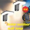 New Outdoor Wall Light Intelligent Human Body Sensing Solar Lamp Courtyard Decoration Lighting Outdoor Waterproof Garden Lamp