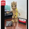 MINISO Marvel 475Pcs Groot Superhero Guardians of The Galaxy Model Brick 76217 Building Block Kids Toys Christmas Gifts for Boys