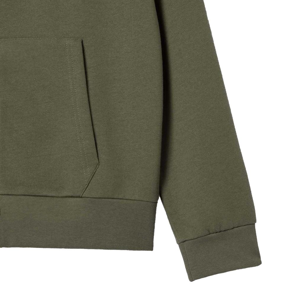 Lacoste Мужская флисовая толстовка с капюшоном на молнии