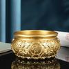 8-21CMBrass Treasure Basin Decoration Large Solid All-brass Piggy Bank Household Use Living Room Shop Can Hold Things Decoration