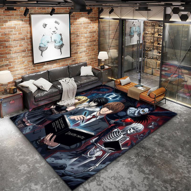 Death Note Carpet Rug For Living Room Bedroom Home Sofa Decoration Kids Play Nonslip Floor Mat