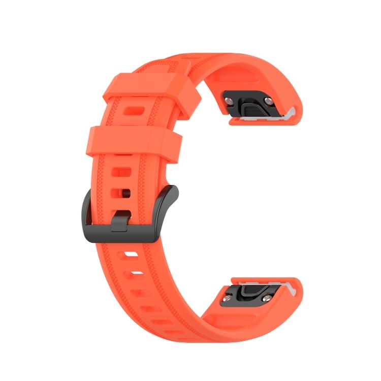 Силиконовый ремешок для часов Garmin Fenix 5S Plus, однотонный