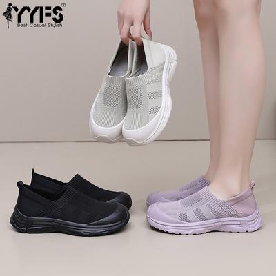 Женская обувь 2025 Весна Новая Повседневная Обувь Одинарная Ленивые Слипоны Круглый Носок На Высокой Подошве Дышащая Нескользящая Износостойкая Женская обувь