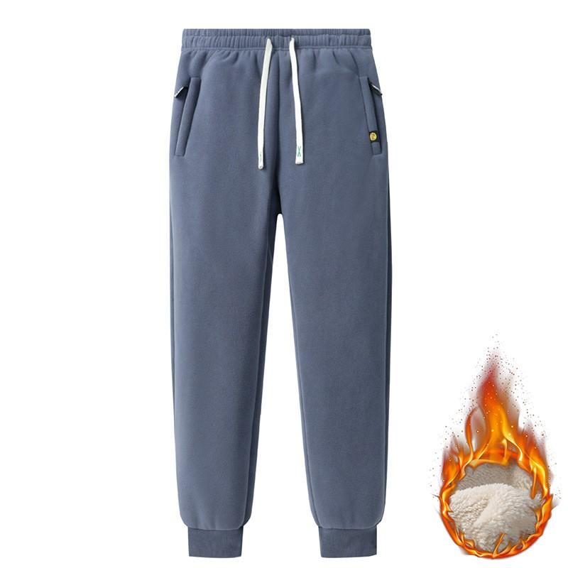Зимние плюс флисовые теплые брюки из флиса + овечьего флиса, мужские осенние и зимние модные повседневные спортивные штаны