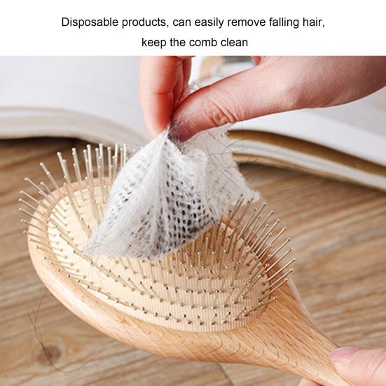 50 шт. Профессиональный сетчатый нетканый чистящий лист для выпадения волос, расческа с подушкой безопасности, чистящий лист для сбора падающих волос, защита от выпадения волос