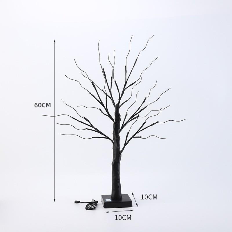 Фиолетовые светодиодные гирлянды-деревья на Хэллоуин для дома и гостиной - Гирлянды-ветки на Праздник Духов