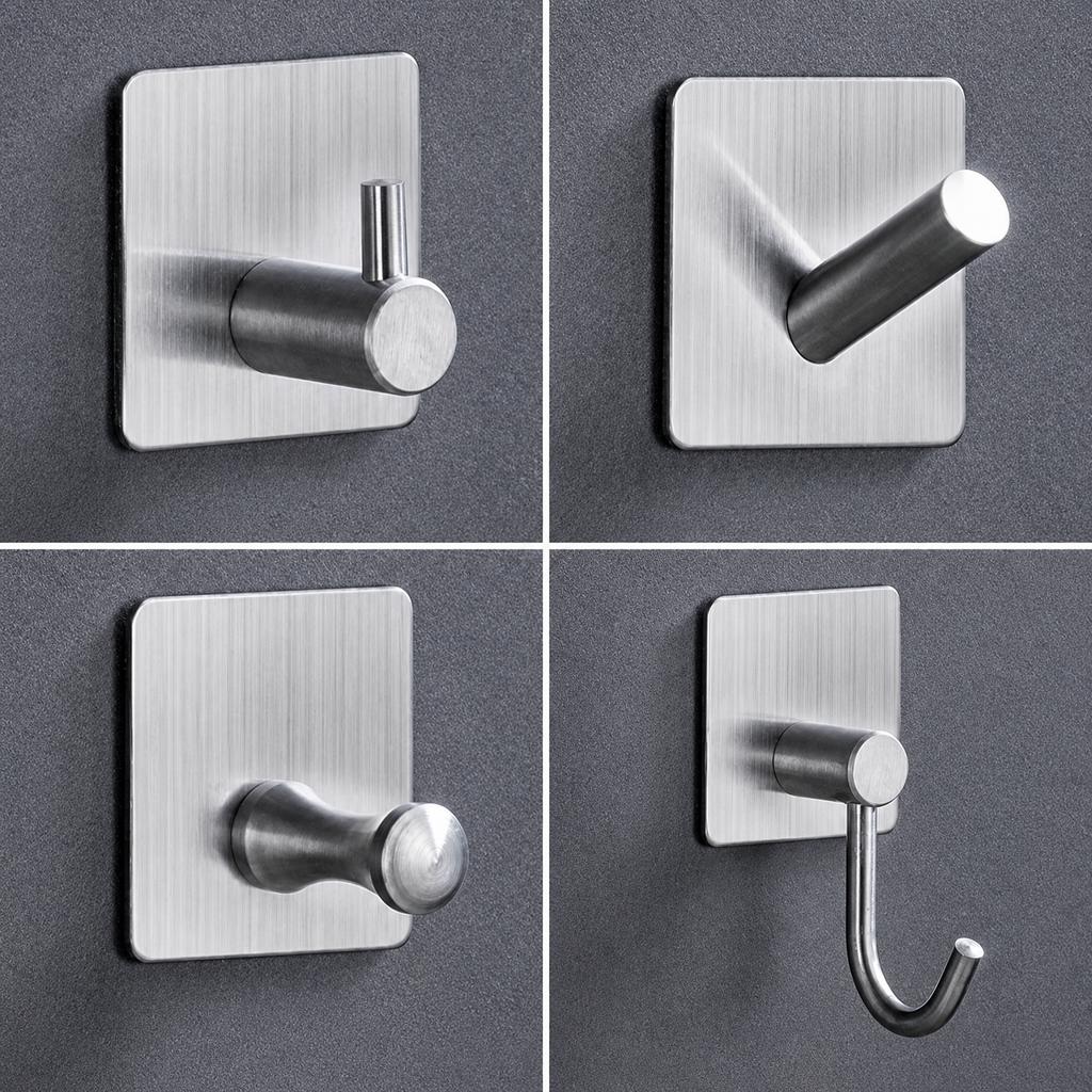 Stainless Steel Adhesive Hooks Wall Mounted Hook