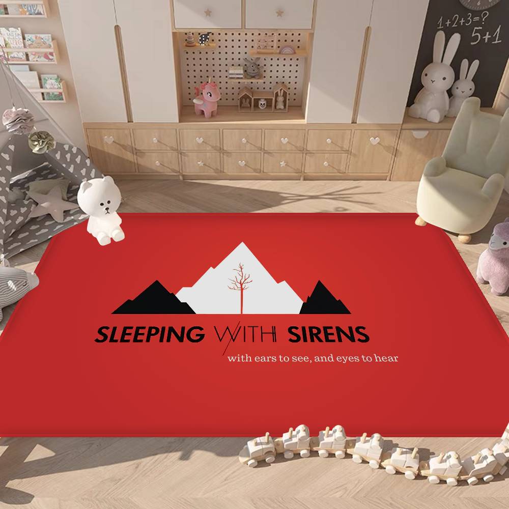Emo Pop American Band S-Sleeping Bathroom Mat Kids Room Bedroom Decoration Balcony Anti-Slip Doormat Living Room Welcome Rug