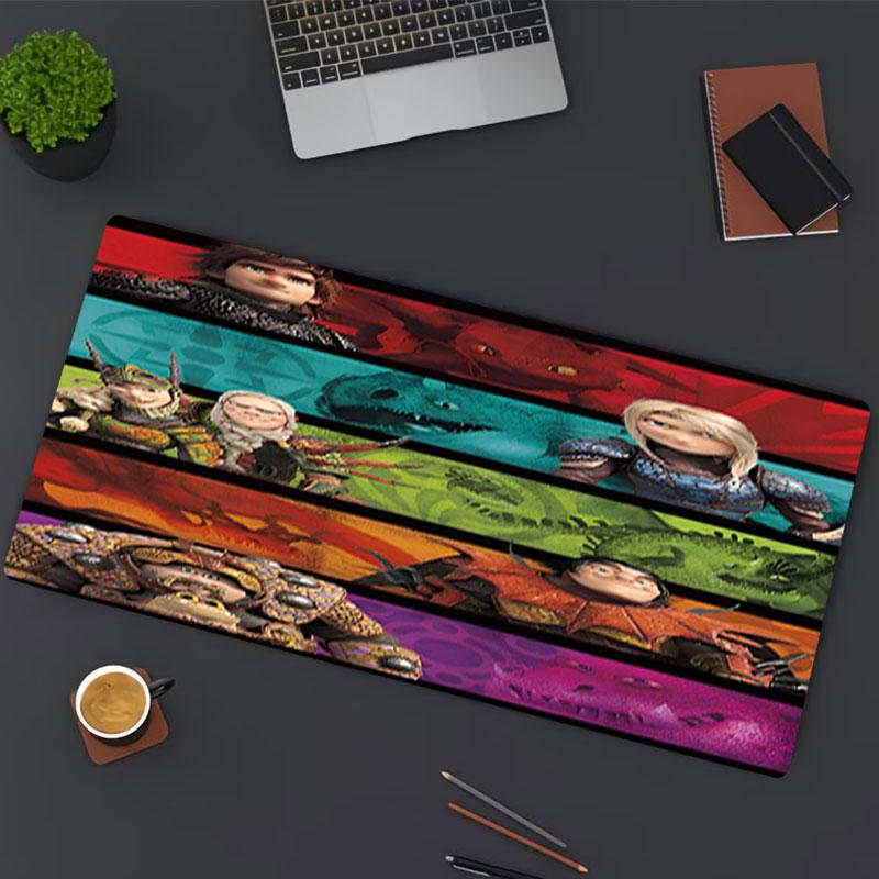 How to Train Your Dragon Print Mouse Pad, for Keyboard Pad Laptop PC Mat for Office Home Use, Desk Decor, Perfect Birthday Gift for Gamers