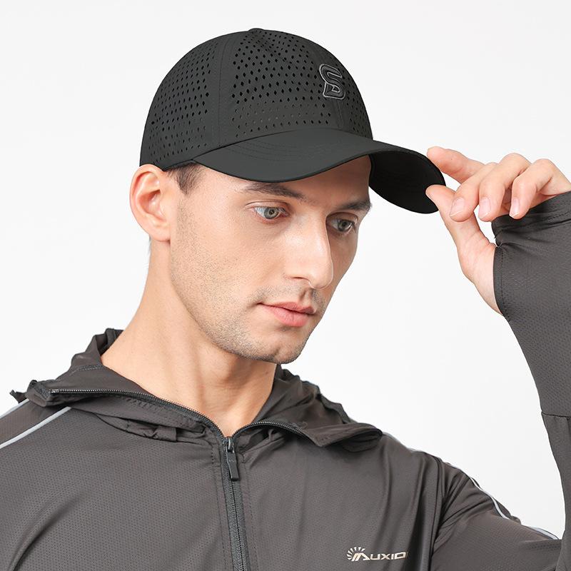 Летняя бейсбольная кепка с вышивкой, мужская быстросохнущая кепка, регулируемый солнцезащитный крем, тонкая шляпа от солнца, шляпа Snapback, солнцезащитный козырек, шляпа для рыбалки, козырек