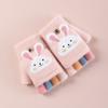 Cartoon Printed Kids Plush Gloves Thick Warm Furry Warm Mitts Cute Knitted Mittens  Winter