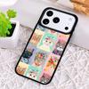 Cartoon Cat Kitten Phone Case for iPhone 17 Air 16 15 11 12 14 13 Pro Max Shockproof Cover