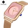 WWOOR New Fashion Classic Ladies Watch Elegant Light Luxury Square Quartz Waterproof Women's Watch