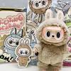 17см V1 Первая Слепая Коробка Labubu The Monsters Heartbeat Макарон Эмалевое Лицо Милая Мягкая ПВХ Фигурка Настольное Украшение Кавайная Игрушка Детский Подарок Слепая Коробка