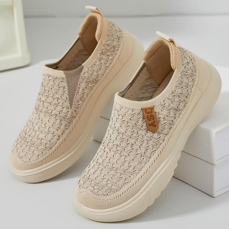 Women's Shoes Versatile Casual Shoes Soft-soled Single Shoes One-step Lazy Shoes Breathable Shoes