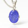 Oval Cut 65.80 Ct Natural Sapphire CERTIFIED 925 Sterling Silver Purple Pendant AI-110-NS
