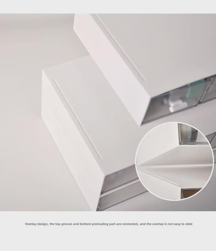 Многослойный штабелируемый настольный органайзер для косметики и канцелярских принадлежностей