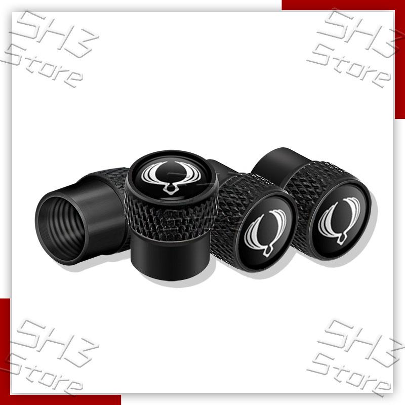 4Pcs Car Logo Wheel Tire Valve Caps Tyre Rim Stem Covers Airdust Waterproof For Actyon Sport Korando Kyron Rexton Musso Tivoli