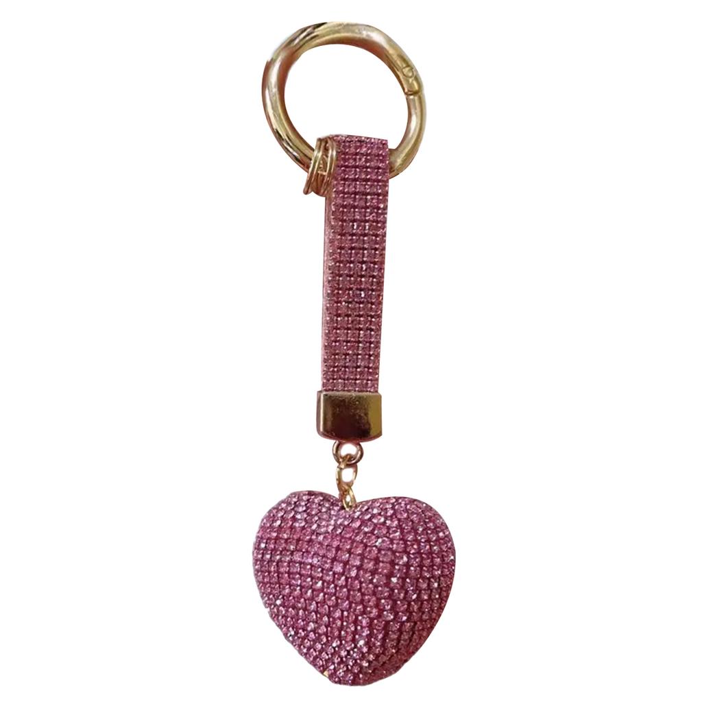 Брелок в виде сердца со стразами, милые украшения, брелок, украшение для рюкзака, сумки, подвеска, подарок для девочек и женщин