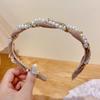 Luxurious Pearls Rhinestone Hair Hoop Headband Hairband for Women Girls Gauze Hair Band Hair Accessories