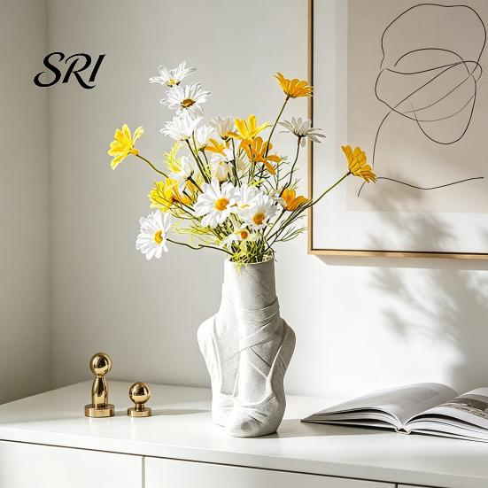 Ballet Pointe Shoe Decor Shoes Flower Vase Modern Floral Arrangement Table Centerpiece Abstract Art Dancing Unique Decorative for Coffee Office Shelf