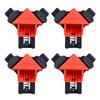 Convenient Woodworking Right Angle Clamp Red Plastic Clip-on No Assembly Durable Secure Grip Corner Clamp Carpentry Tool Set