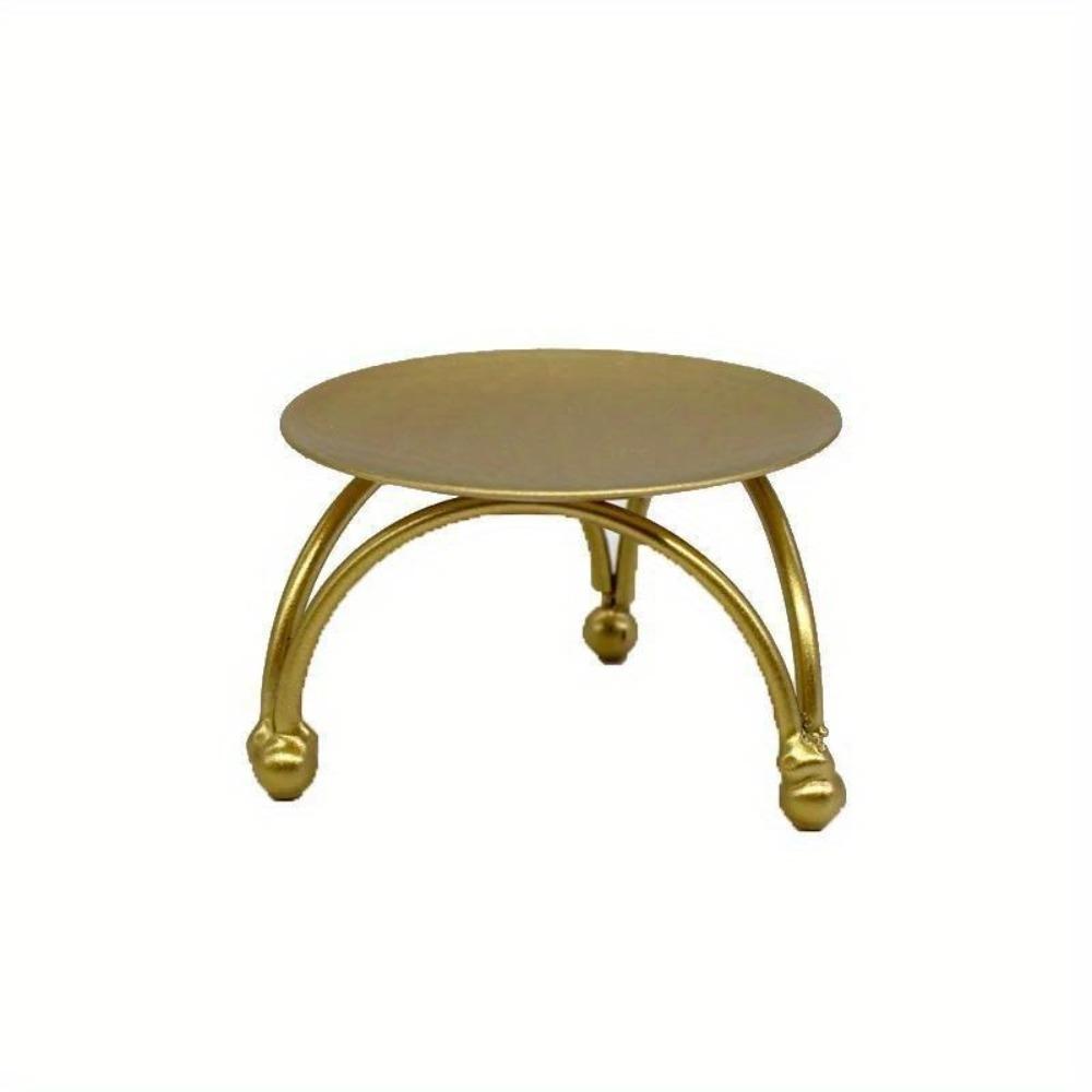 1PC Iron Plated Candle Holders Pillar Metal Plate for Wedding Party Festival Candlestick Holder Art Home Decoration